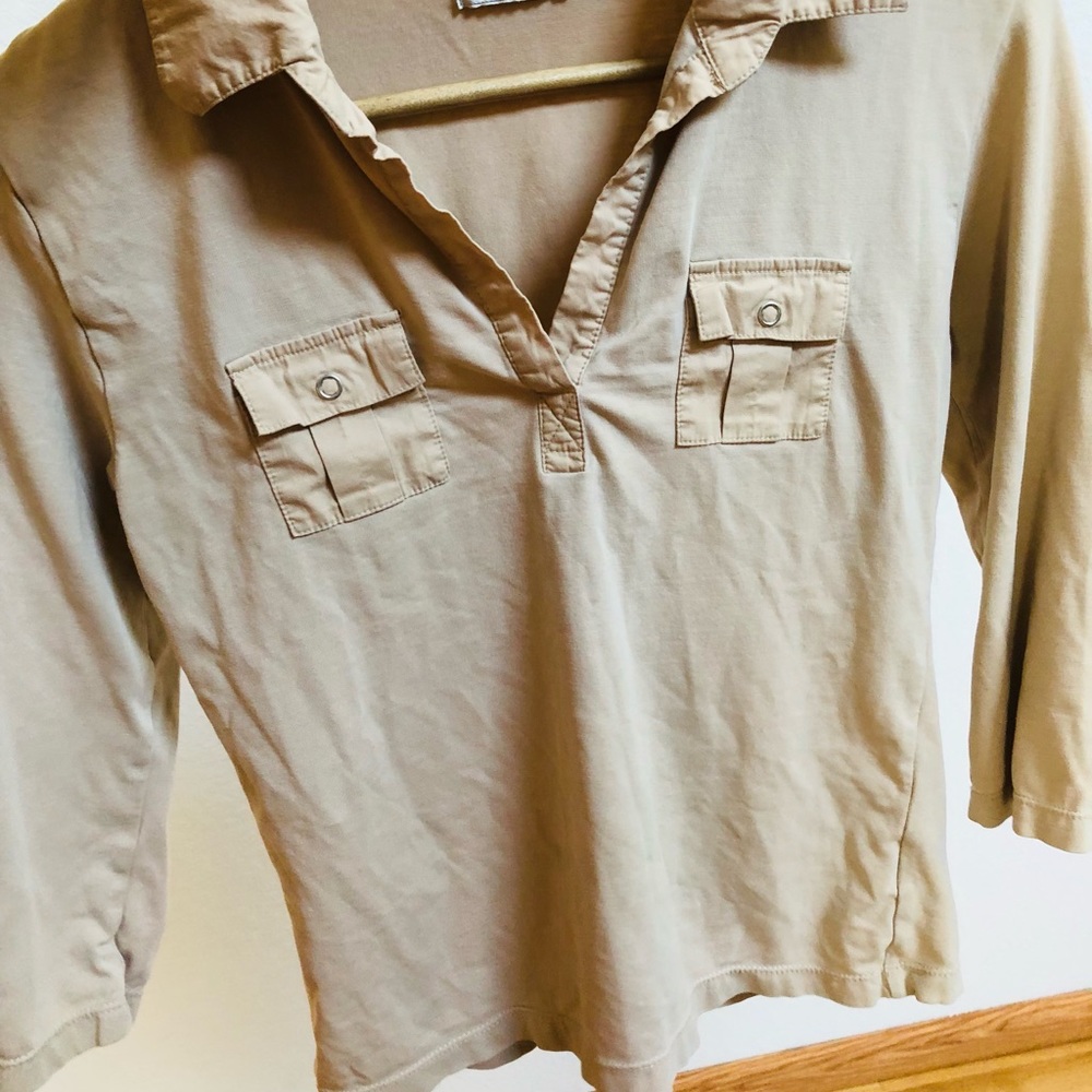 Tan business shirt